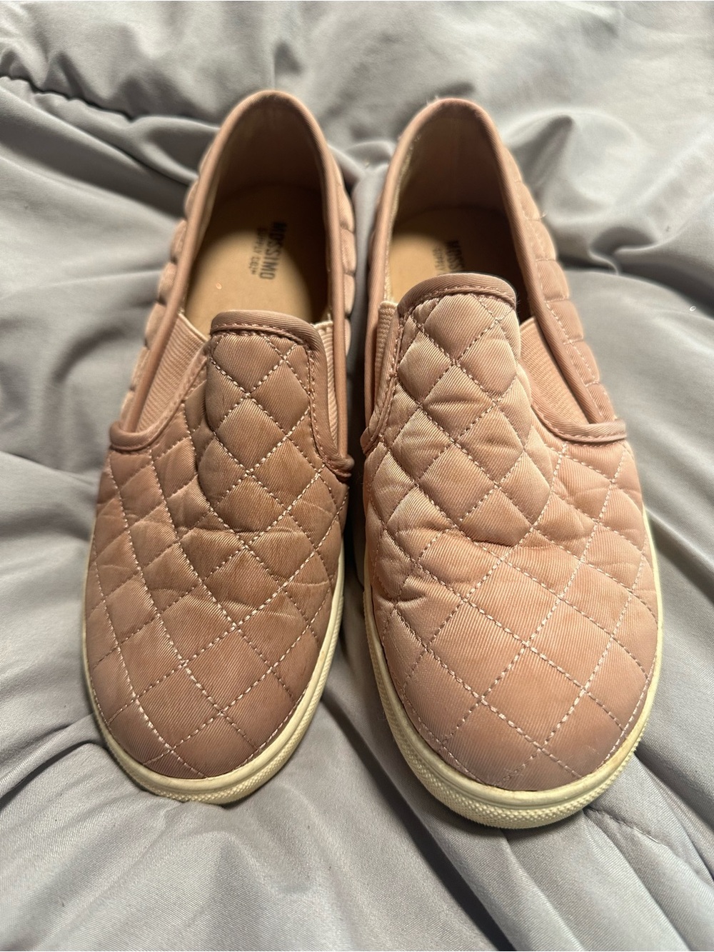 Mossimo Supply Co. Quilted Slip-On Sneakers in Blush Pink